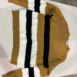 3 color sweater